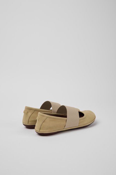 Camper Design Right Beige Nubuck Shoes For Women