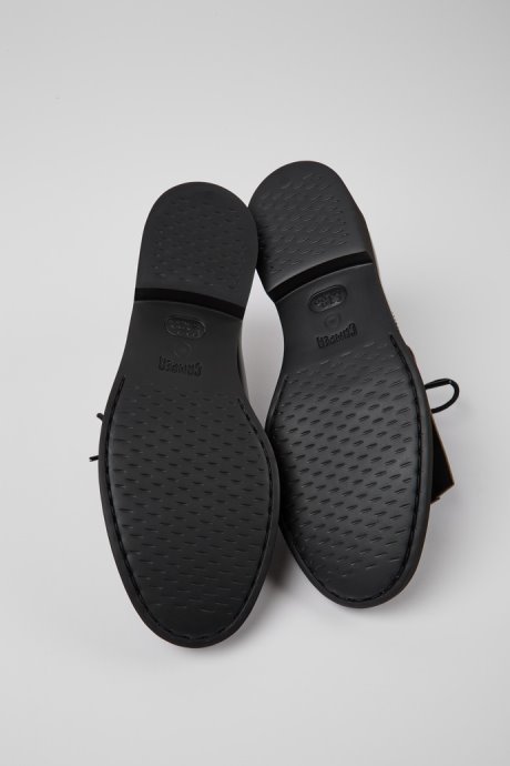 Twins Black And Blue Leather Shoes For Women Exclusive Camper