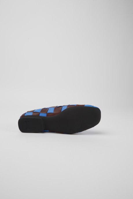 Twins Blue And Burgundy Leather Shoes For Women Exclusive Camper