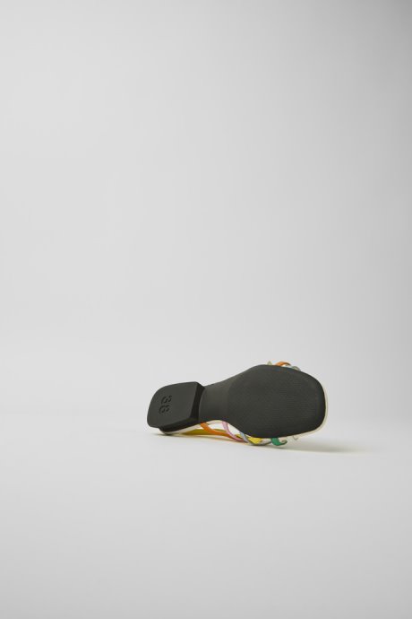 Twins Multicolored Leather Sandals For Women Exclusive Camper