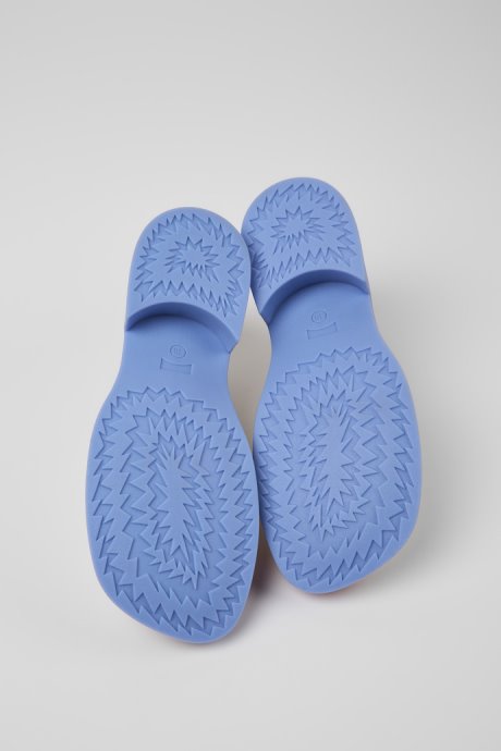 Taylor White And Red Leather Loafers For Women Camper New Arrivals