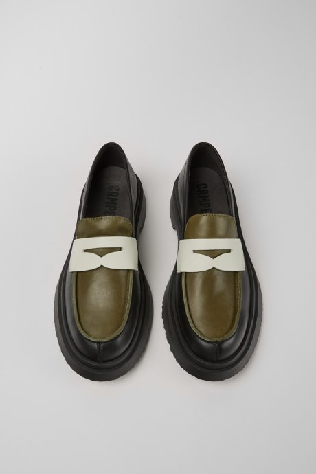 Walden Black And White Loafers For Women Camper New Arrivals