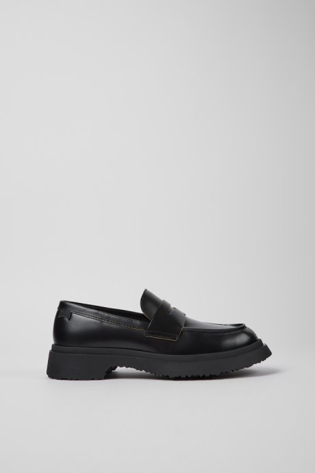 Walden Black Leather Loafers For Women Camper New Arrivals