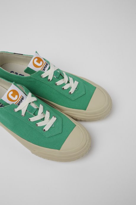 Exclusive Camper Camaleon Green Recycled Cotton Sneakers For Women