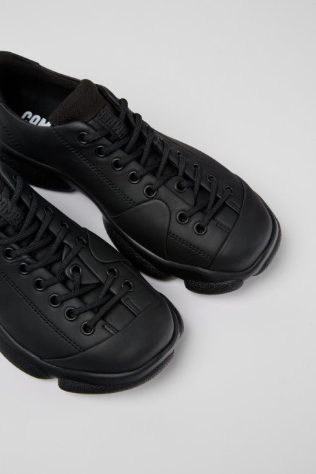 Karst Black Leather Shoes For Women Exclusive Camper