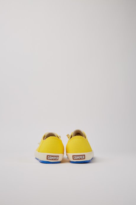 Exclusive Camper Peu Rambla Yellow Recycled Cotton Sneakers For Women