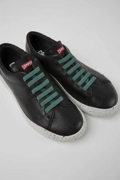 Peu Touring Black Leather Sneakers For Women Exclusive Camper