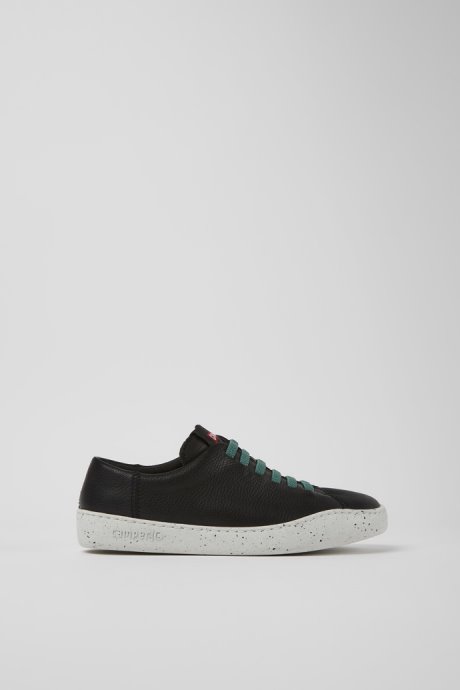 Peu Touring Black Leather Sneakers For Women Exclusive Camper