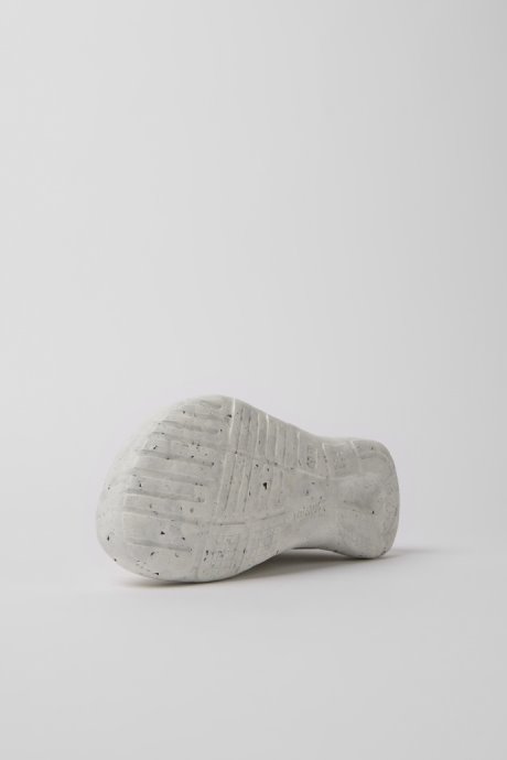 Design Peu Stadium White Non-Dyed Leather Sneakers For Women Camper