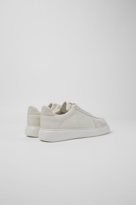 Camper Design Runner K21 White Non-Dyed Leather Sneakers For Women