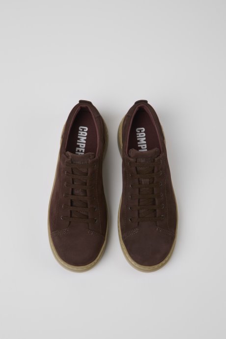 Runner Up Brown Nubuck Sneakers For Women Camper New Arrivals