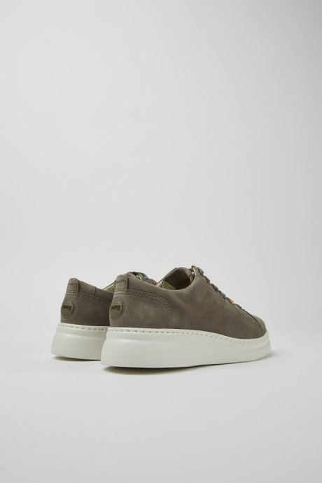 Runner Up Brown-Gray Nubuck Sneakers For Women Exclusive Camper