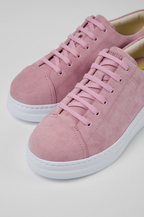 Runner Up Pink Nubuck Sneakers For Women Camper New Arrivals