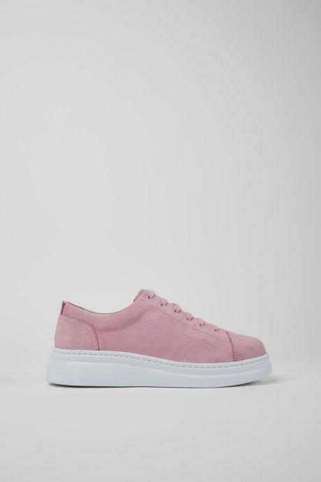 Runner Up Pink Nubuck Sneakers For Women Camper New Arrivals