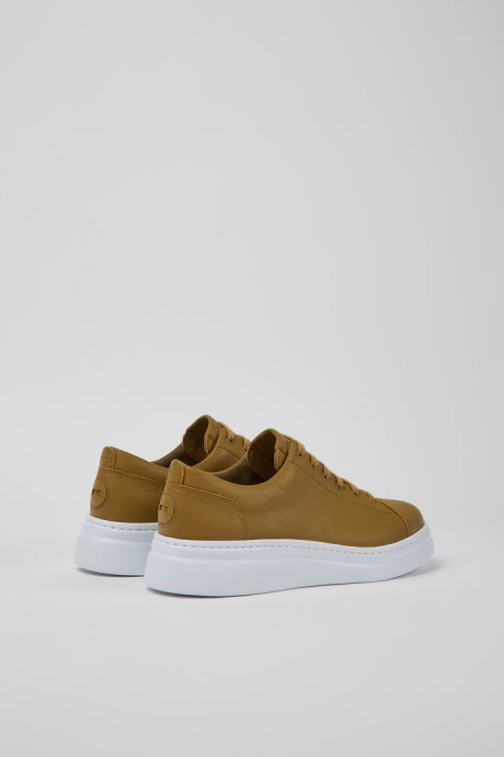 Runner Up Brown Leather Sneakers For Women Exclusive Camper