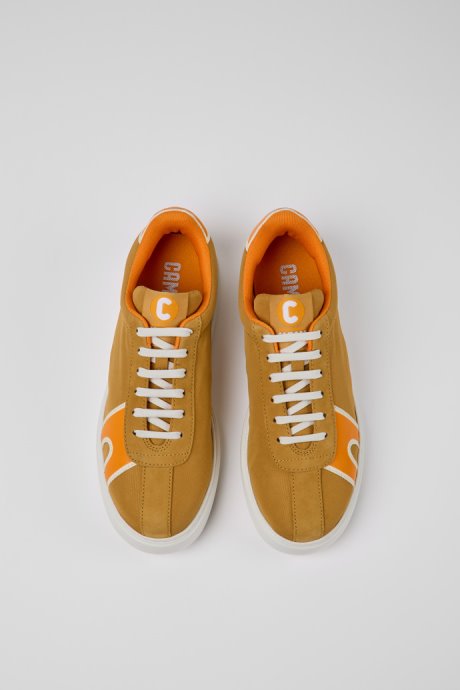 Design Runner K21 Beige And Orange Sneakers For Women Camper