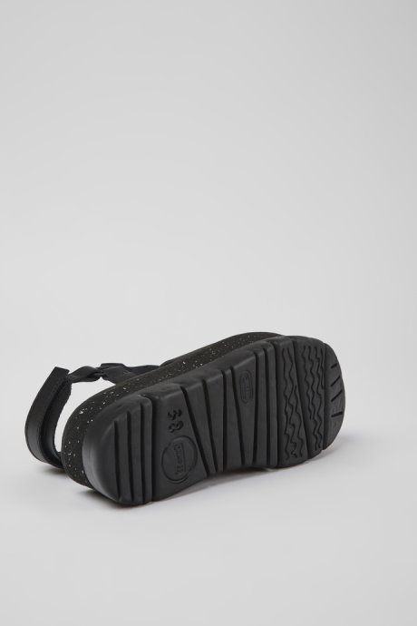Exclusive Camper Oruga Up Black Leather Sandals For Women