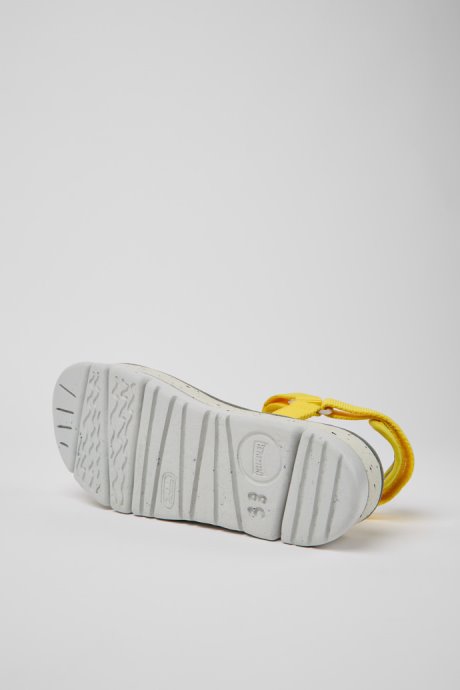 Design Oruga Up Yellow Recycled Pet Sandals For Women Camper