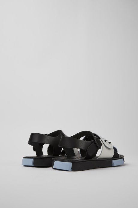 Exclusive Camper Set Black And White Leather Sandals For Women