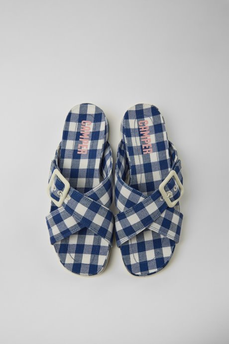 Atonik Blue And White Sandals For Women Camper New Arrivals