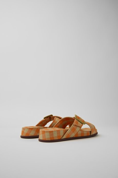 Exclusive Camper Atonik Orange And Beige Sandals For Women
