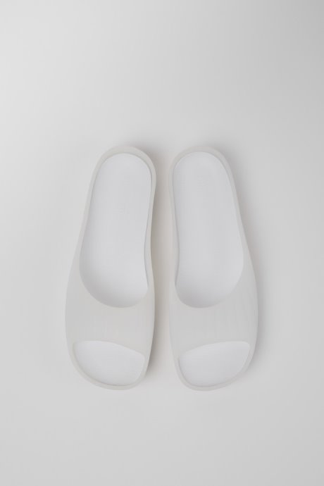 Design Wabi White Monomaterial Sandals For Women Camper