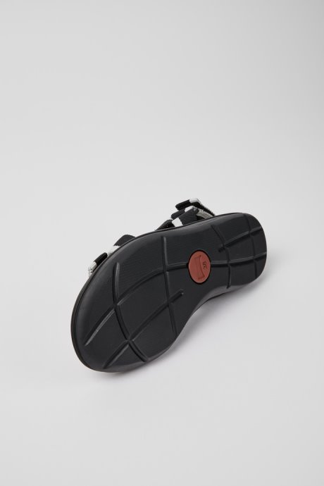 Design Match Black And White Recycled Pet Sandals For Women Camper