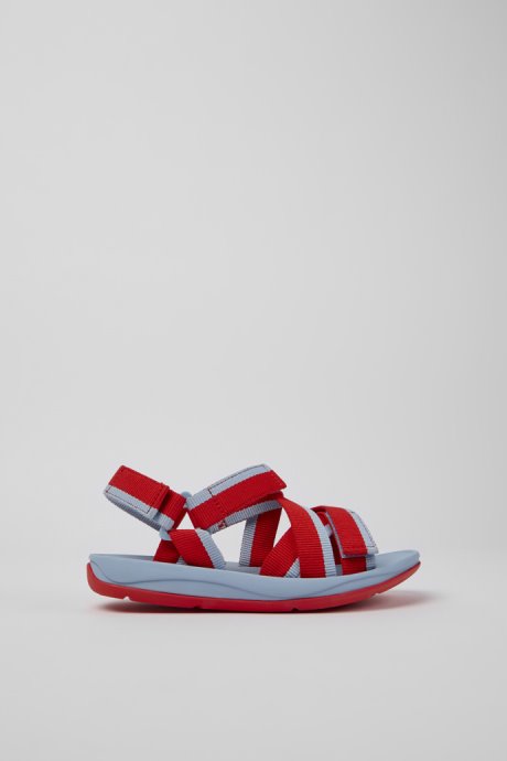 Match Red And Blue Recycled Pet Sandals For Women Exclusive Camper