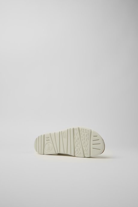 Camper Oruga White Leather And Recycled Pet Sandals For Women New Arrivals