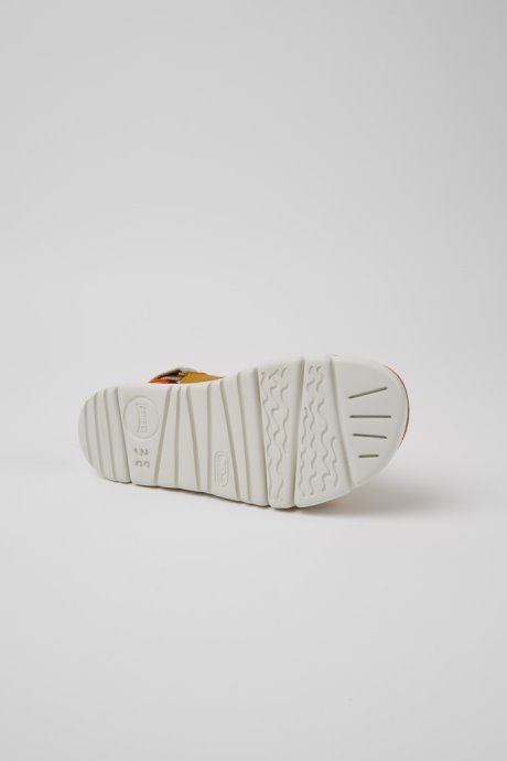 Oruga Brown And Green Sandals For Women Camper New Arrivals