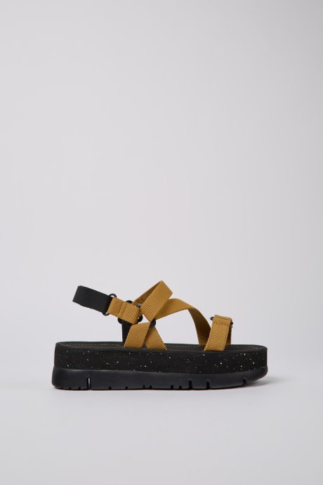 Exclusive Camper Oruga Up Brown Recycled Pet Sandals For Women
