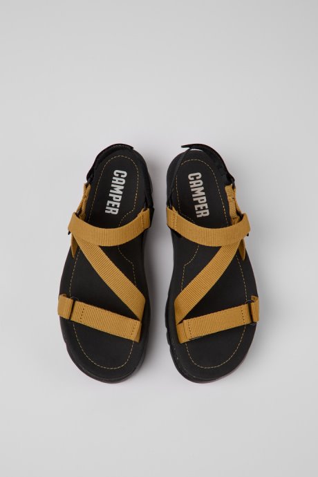 Exclusive Camper Oruga Up Brown Recycled Pet Sandals For Women