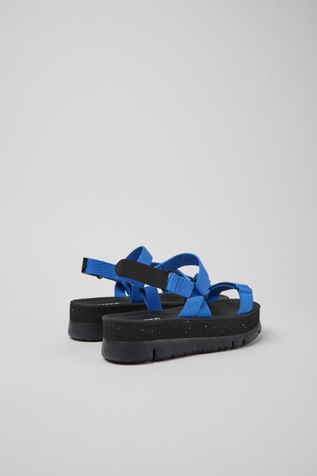 Design Oruga Up Blue Recycled Pet Sandals For Women Camper