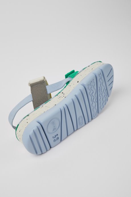 Oruga Up Blue Green And Grey Sandals For Women Exclusive Camper