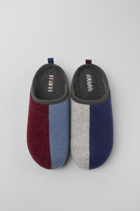 Twins Multicolored Wool Women's Slippers Camper New Arrivals