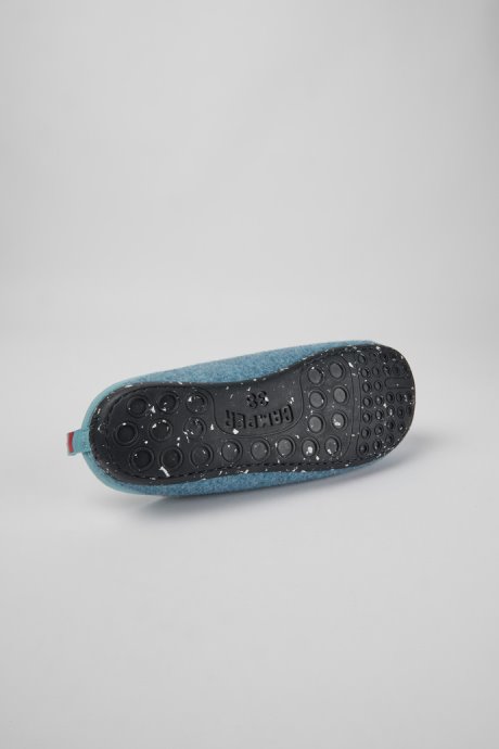 Camper Wabi Light Blue Wool Women's Slippers New Arrivals