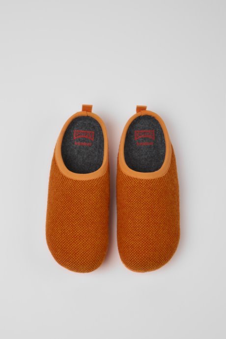 Camper Wabi Orange Wool And Viscose Slippers For Women New Arrivals