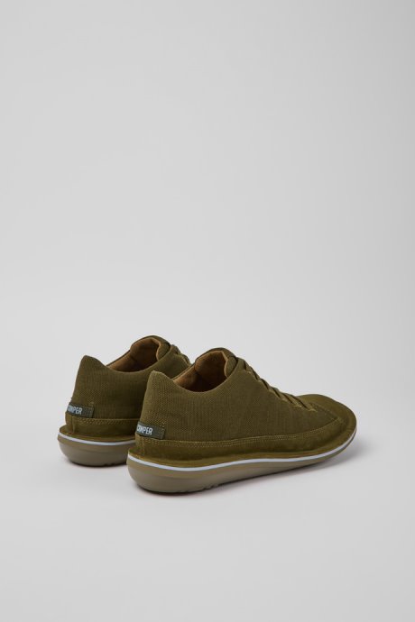 Beetle Green Nubuck Sneakers For Men Camper New Arrivals