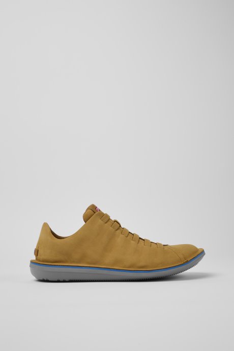 Design Beetle Brown Nubuck Sneakers For Men Camper