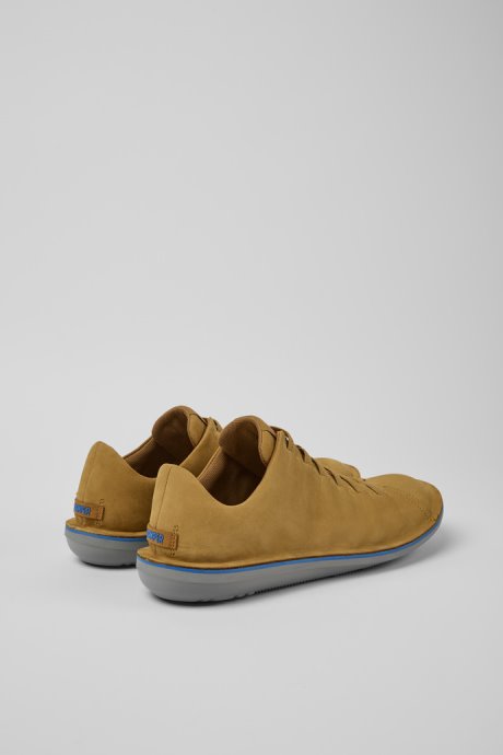 Design Beetle Brown Nubuck Sneakers For Men Camper