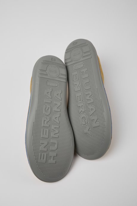 Design Beetle Brown Nubuck Sneakers For Men Camper