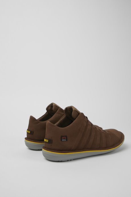 Camper Beetle Gore-Tex Brown Nubuck Ankle Boots For Men New Arrivals