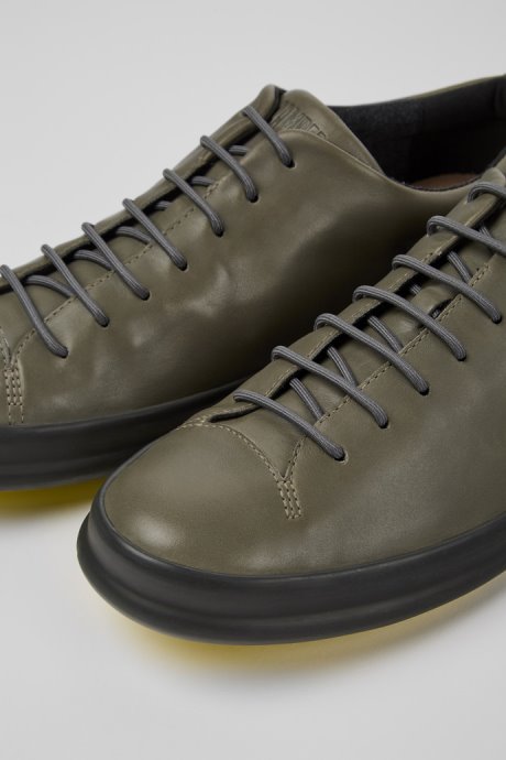 Exclusive Camper Chasis Grey Leather Shoes For Men
