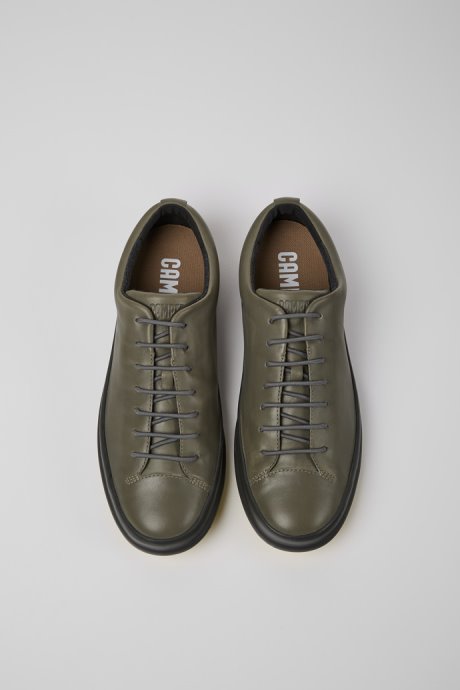 Exclusive Camper Chasis Grey Leather Shoes For Men