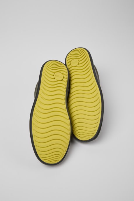 Exclusive Camper Chasis Grey Leather Shoes For Men