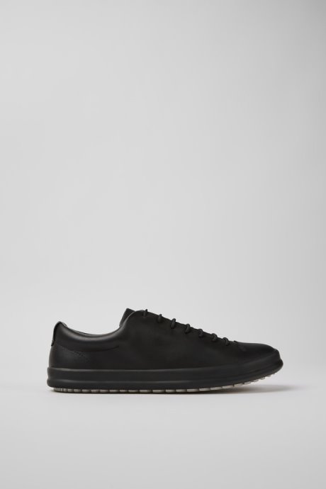Chasis Black Leather Shoe For Men Camper New Arrivals