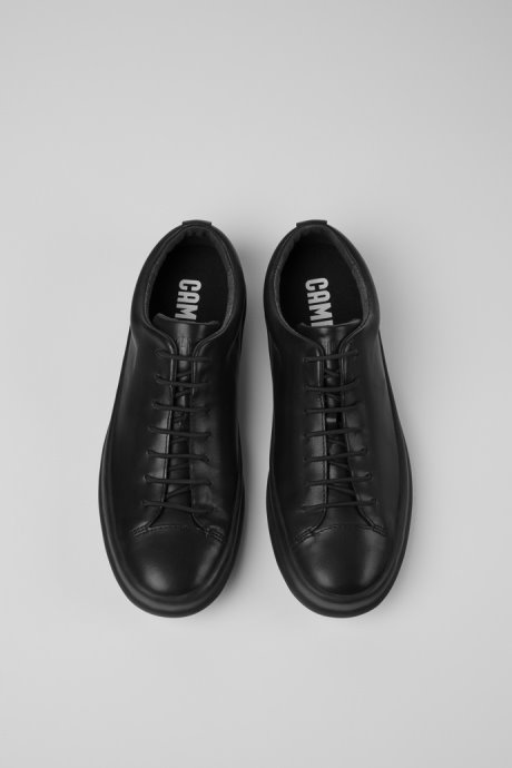 Chasis Black Leather Shoe For Men Camper New Arrivals