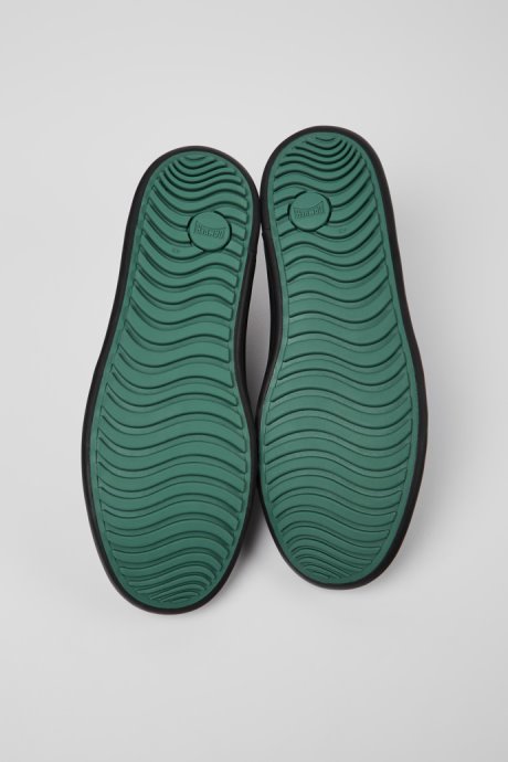 Camper Design Chasis Black Leather Shoes For Men