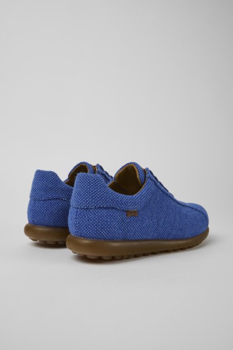 Camper Pelotas Blue Wool Viscose And Leather Shoes For Men New Arrivals
