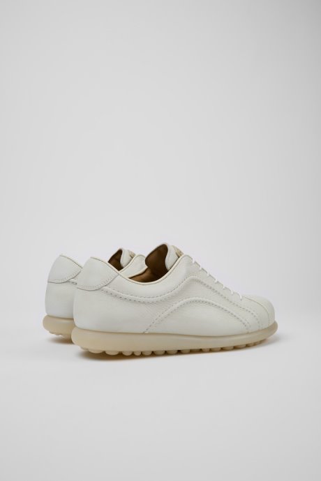 Exclusive Camper Pelotas White Non-Dyed Leather Sneakers For Men